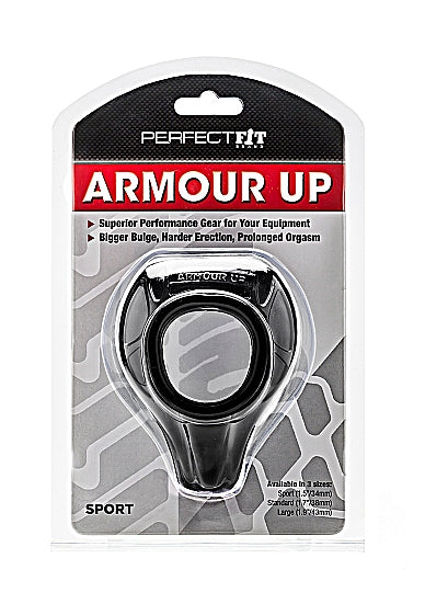 Perfect Fit Armour Up Cock Ring Black