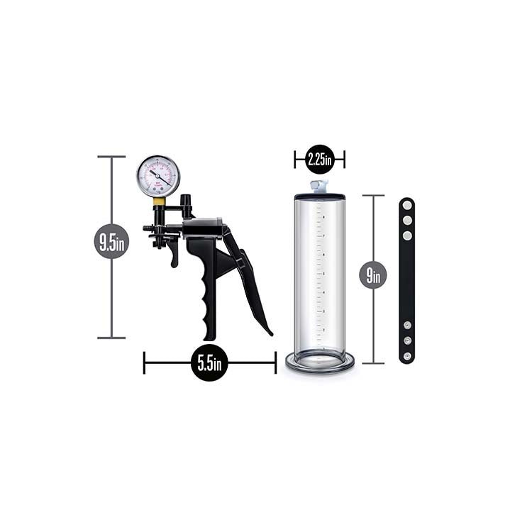 Performance VX8 Premium Penis Pump with Pressure Gauge - FETCH