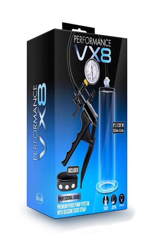 Performance VX8 Premium Penis Pump with Pressure Gauge