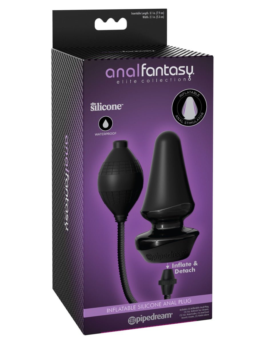 Pipedream Anal Fantasy Elite Inflatable Silicone Butt Plug Black