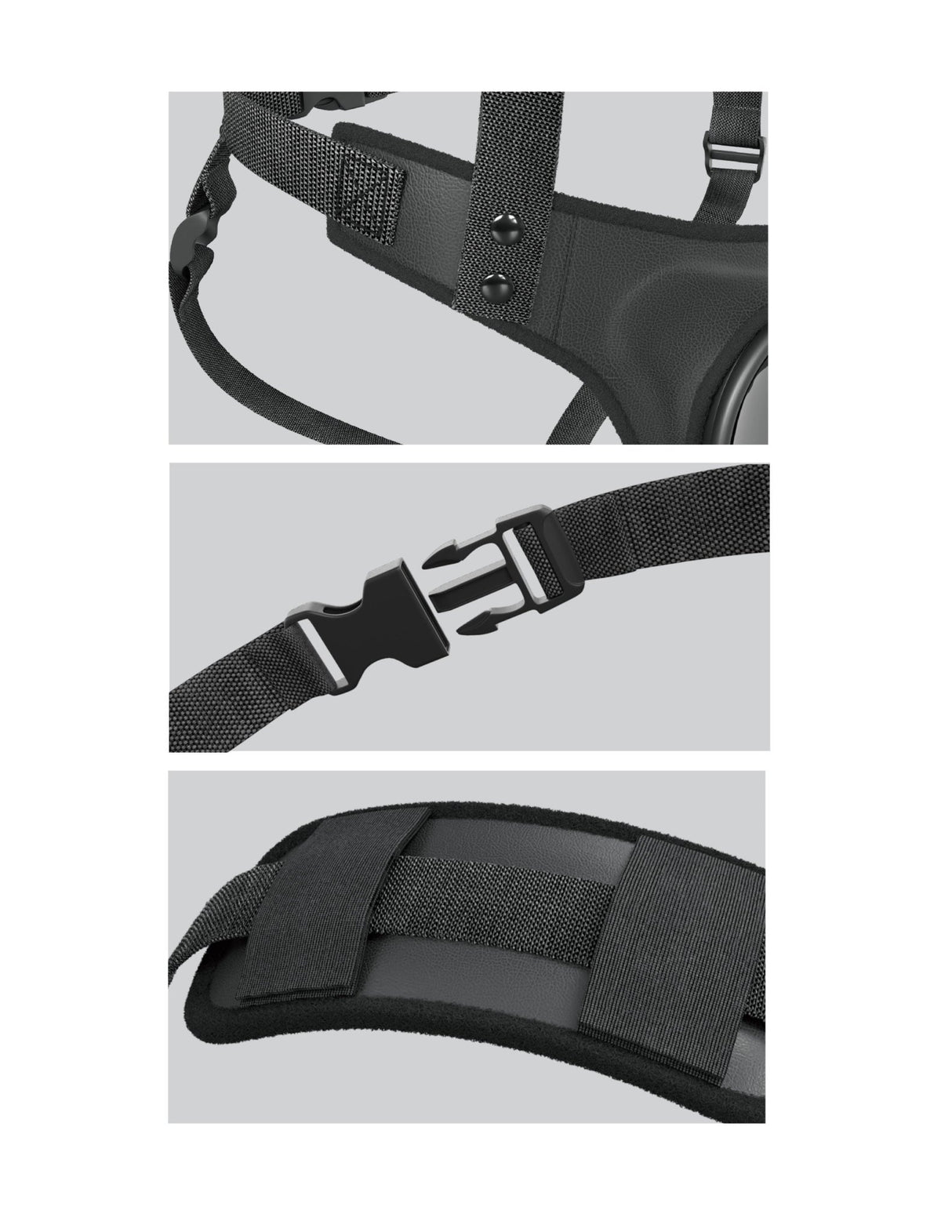 Pipedream Body Dock Strap On Suspenders Black - FETCH