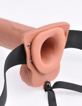 Pipedream Fetish Fantasy Series 10 Inch Hollow Rechargeable Strap On Light - FETCH