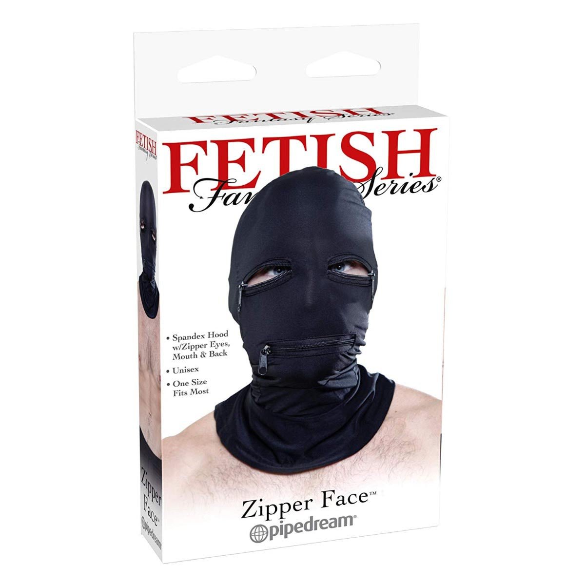 Pipedream Fetish Fantasy Series Zipper Face Hood - FETCH