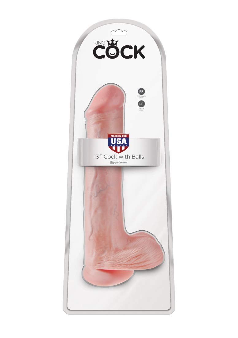 Pipedream King Cock 13 Inch Cock with Balls Flesh