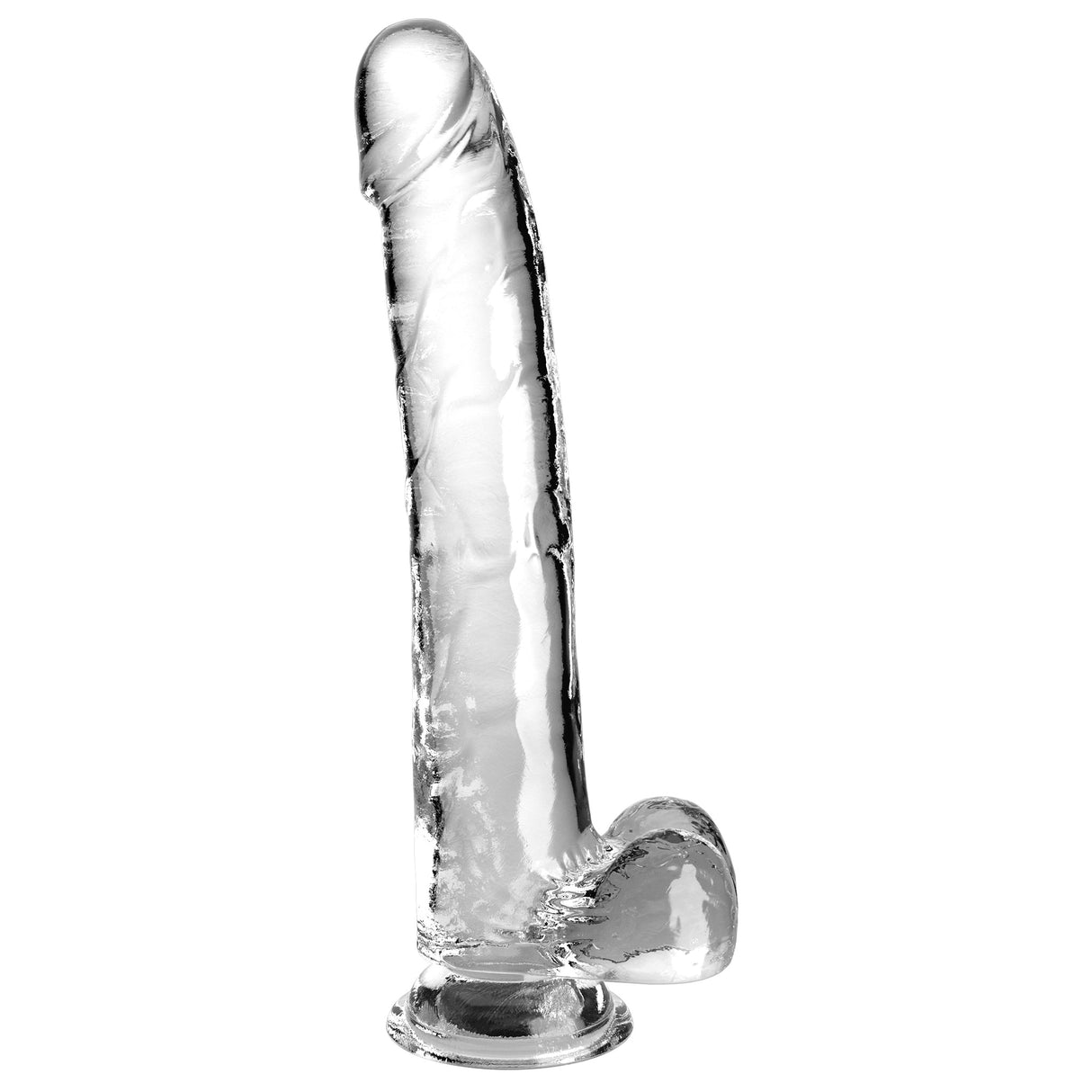 Pipedream King Cock Clear 11 Inch Dildo with Balls