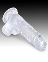 Pipedream King Cock Clear 5 Inch Dildo with Balls - FETCH