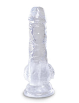 Pipedream King Cock Clear 5 Inch Dildo with Balls - FETCH