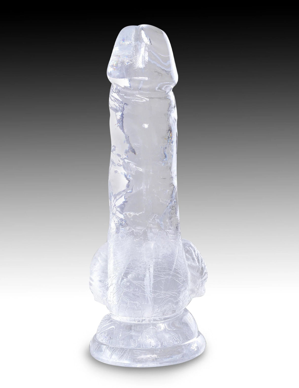 Pipedream King Cock Clear 5 Inch Dildo with Balls - FETCH