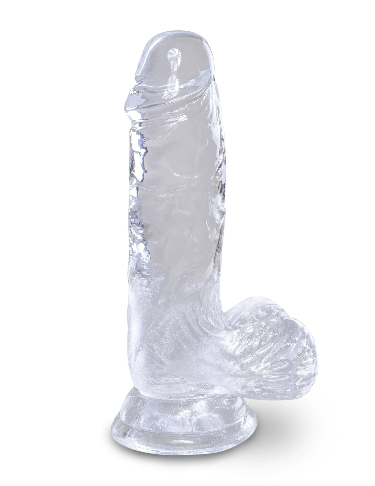 Pipedream King Cock Clear 5 Inch Dildo with Balls - FETCH