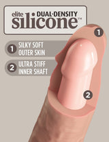 Pipedream King Cock Elite 10 Inch Dual Density Silicone Cock Flesh