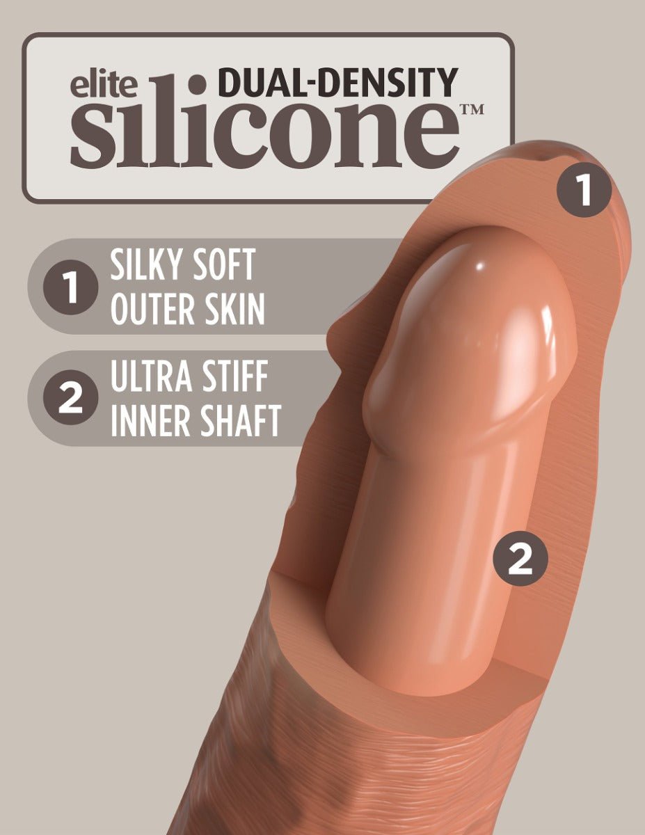 Pipedream King Cock Elite Comfy Silicone Body Dock Kit 7 Inch Tan