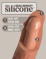 Pipedream King Cock Elite Comfy Silicone Body Dock Kit 7 Inch Tan