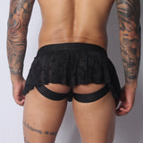 Gigo Plush Jock Skirt Black