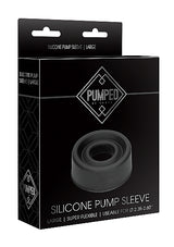 Pumped Silicone Pump Sleeve Large Black