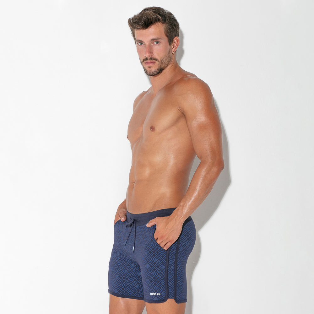 Code 22 Geo Short Navy