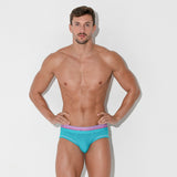 Code 22 Bright Mesh Brief Turquoise