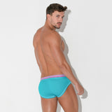 Code 22 Bright Mesh Brief Turquoise