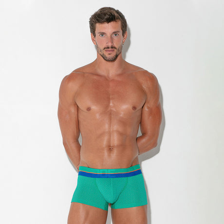 Code 22 Bright Mesh Boxer Green