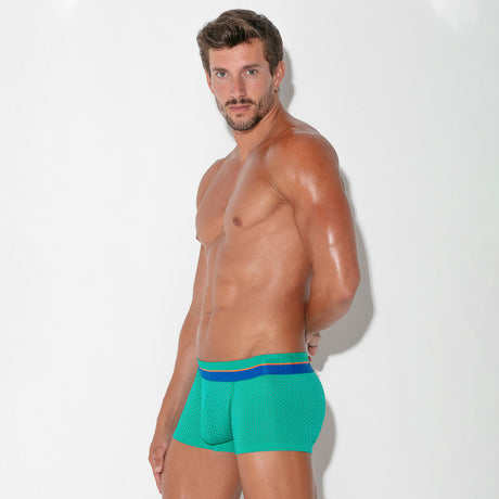 Code 22 Bright Mesh Boxer Green