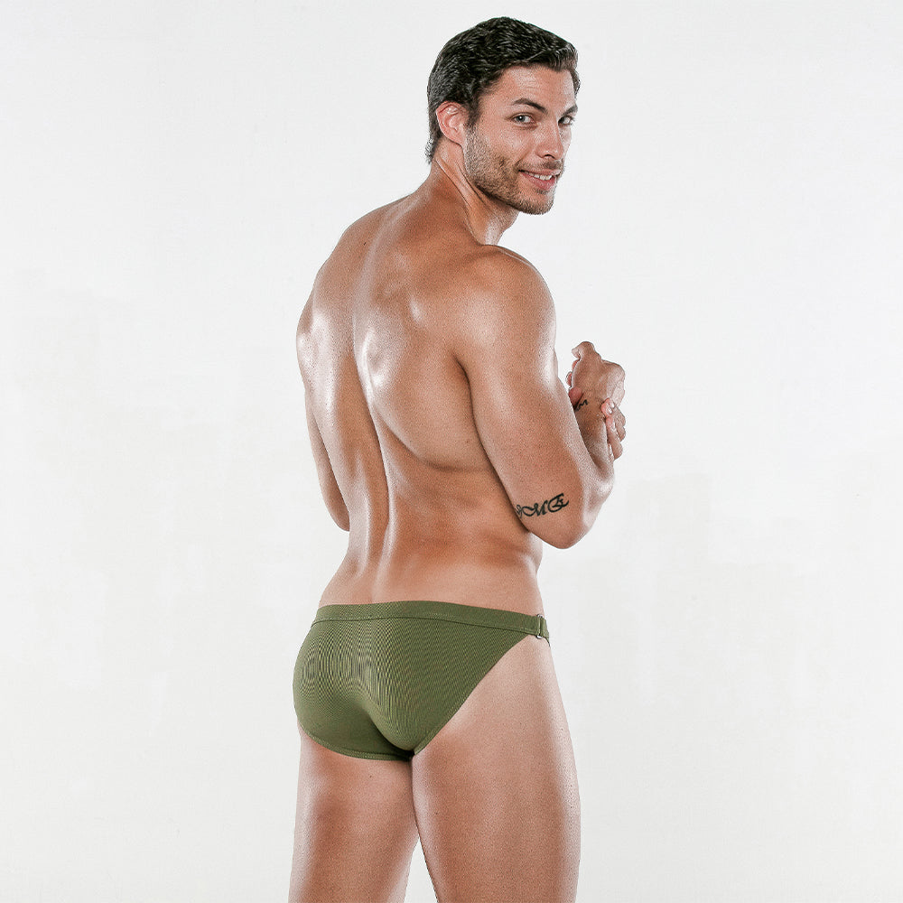 Code 22 Dive Mini Swim Brief Khaki