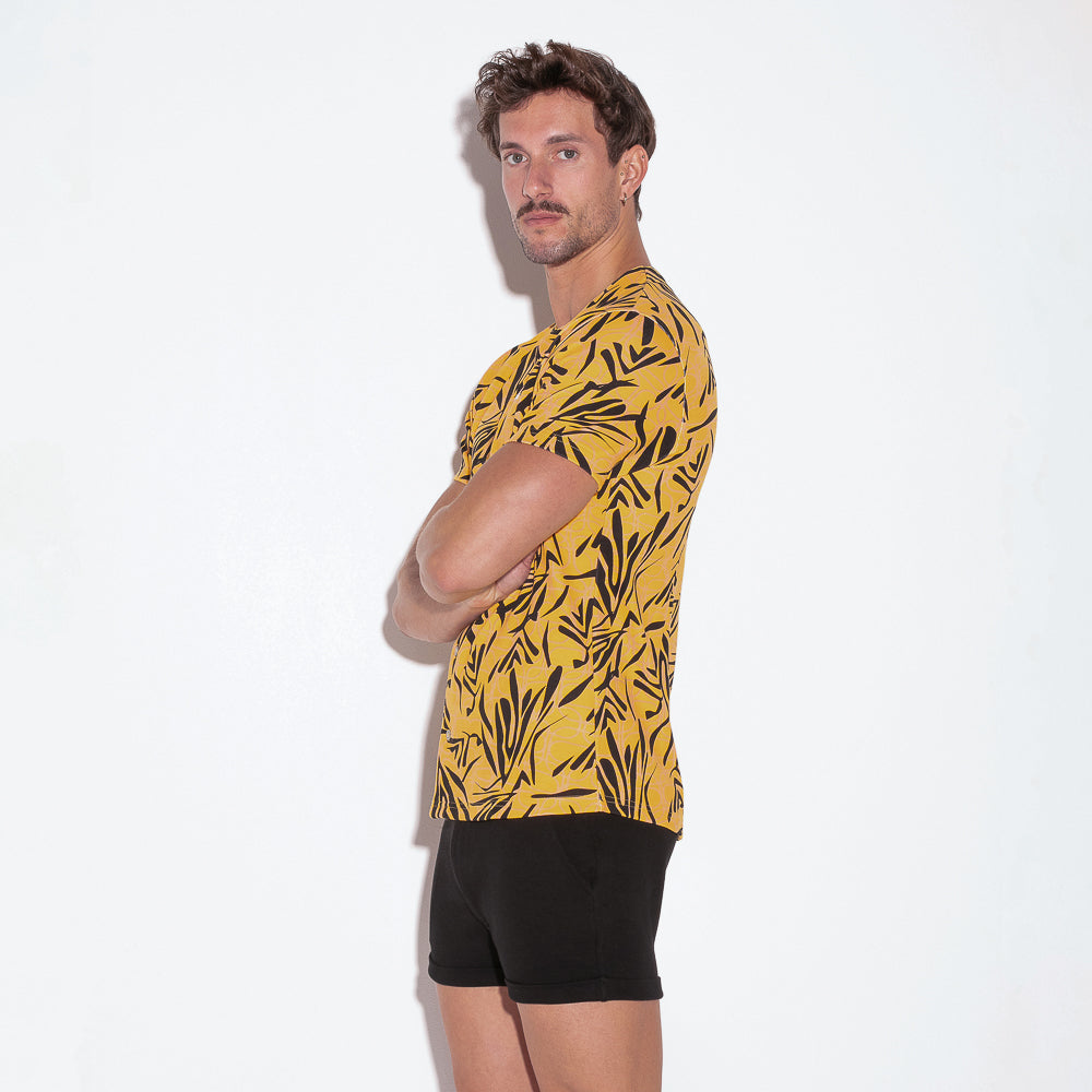 Code 22 Slim Fit Baseball T Shirt Mandarin