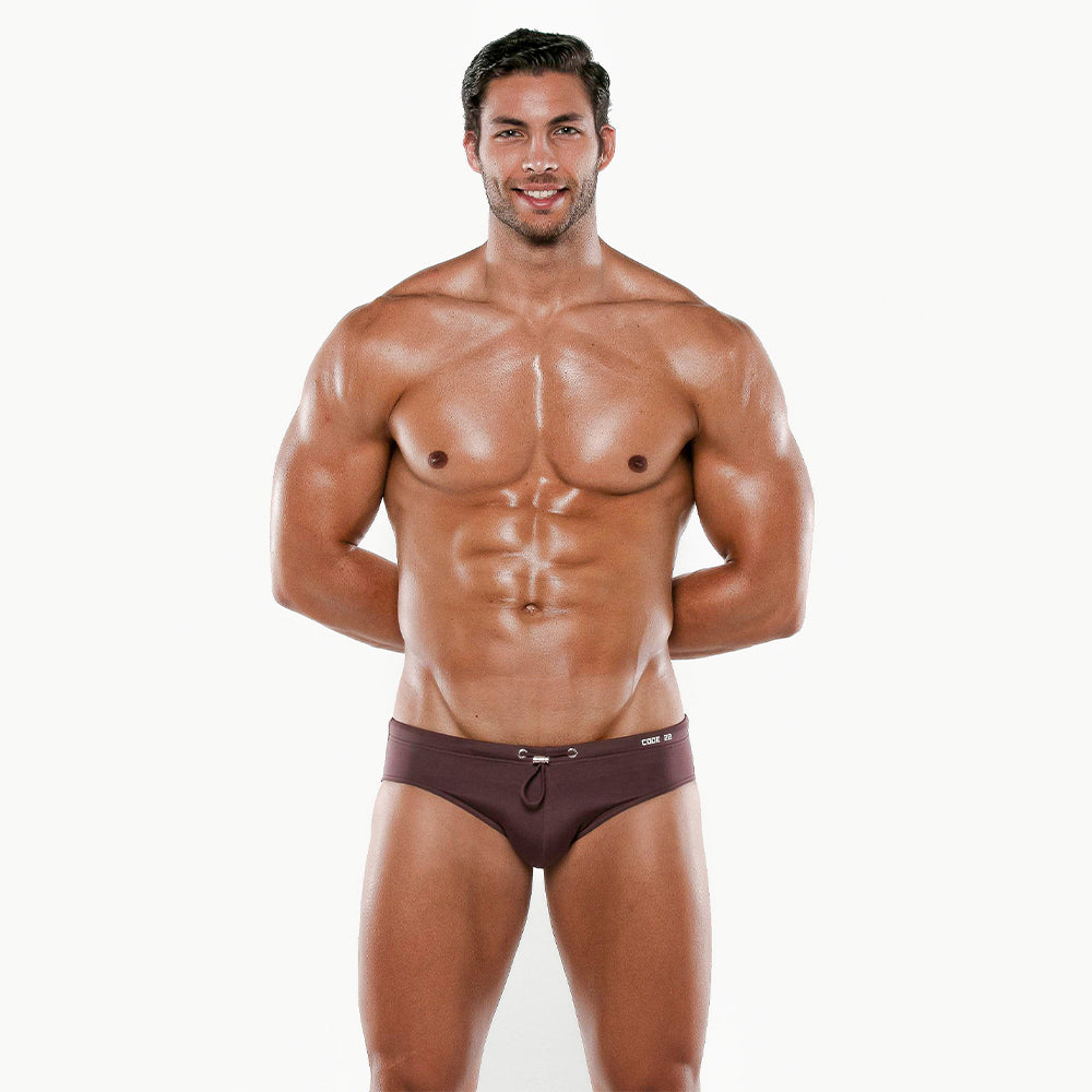 Code 22 Tan Swim Brief Chocolate