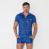 Code 22  Vivid Polo Shirt Blue
