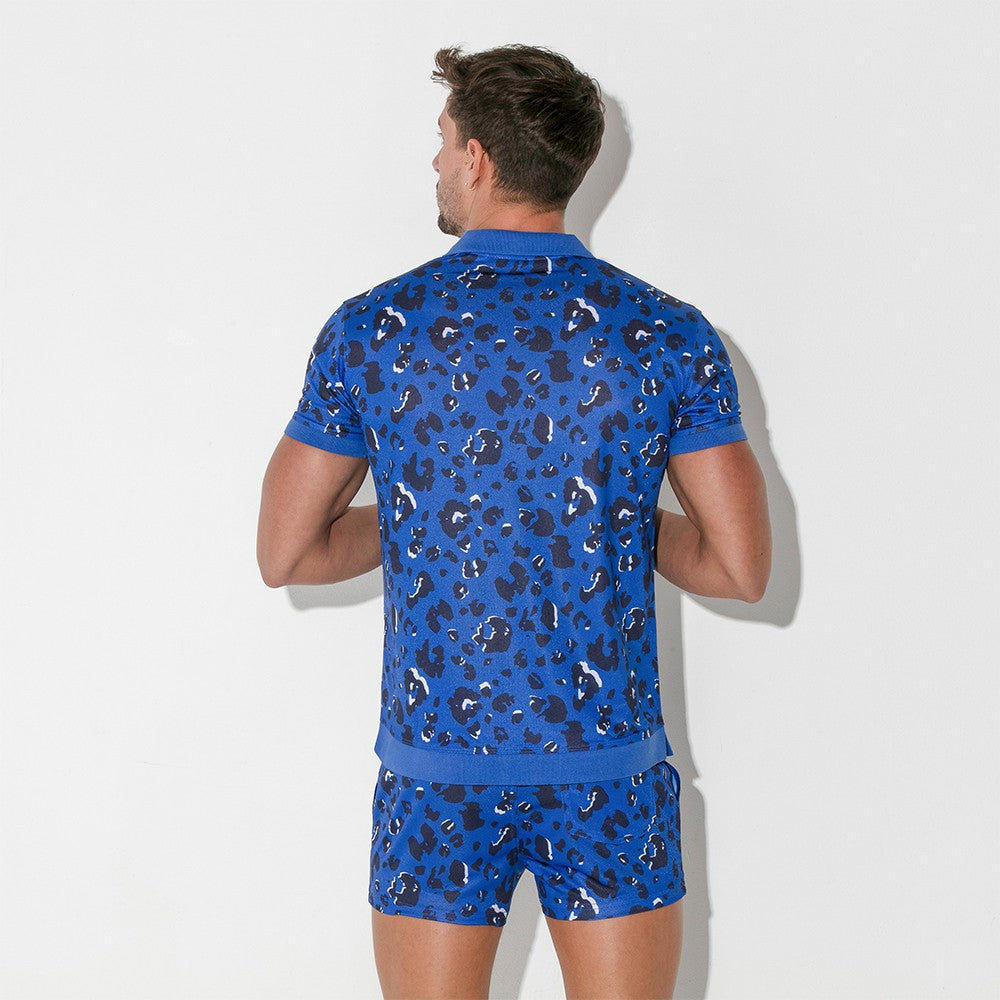 Code 22  Vivid Polo Shirt Blue