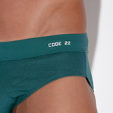 Code 22 Comillas Swim Brief Green