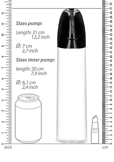 Pumped Rechargeable Smart Cyber Pump Transparent