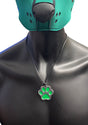 ruff GEAR Puppy Paw Dog Tag Green