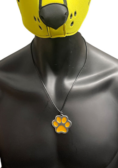 ruff GEAR Puppy Paw Dog Tag Yellow