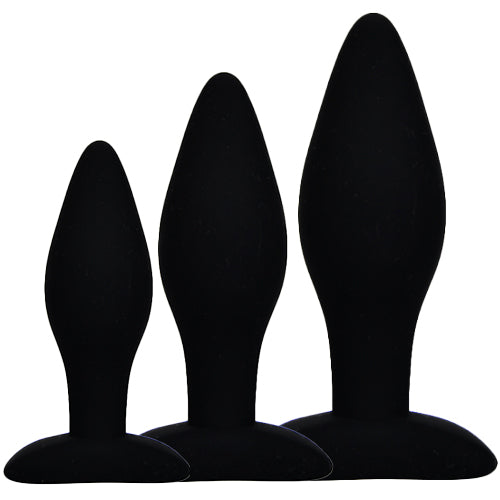 ruff GEAR Pure Silicone Butt Plug Anal Trainer Set