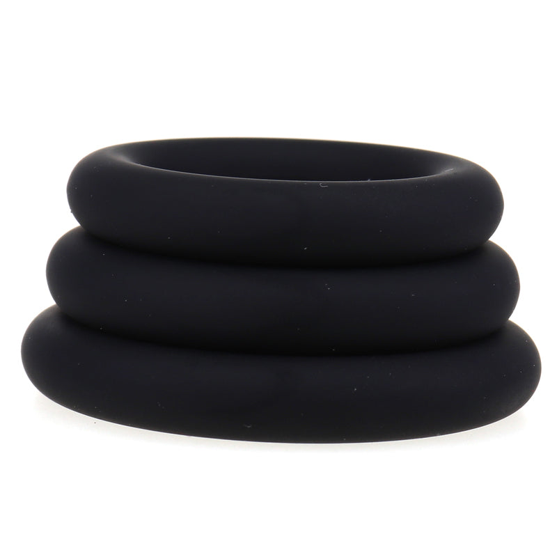 ruff GEAR Pure Silicone Stay Hard Thicker Cock Ring Set