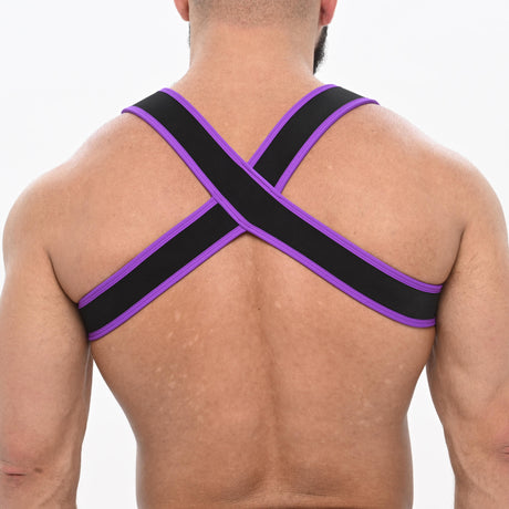 Spartas Zeus Neo Chest Harness Black Purple
