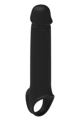 Ram Rod 9.5 Inch Vibrating Penis Extender with Remote Black