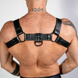 ruff GEAR RAW  Leather Bulldog Harness Black Army