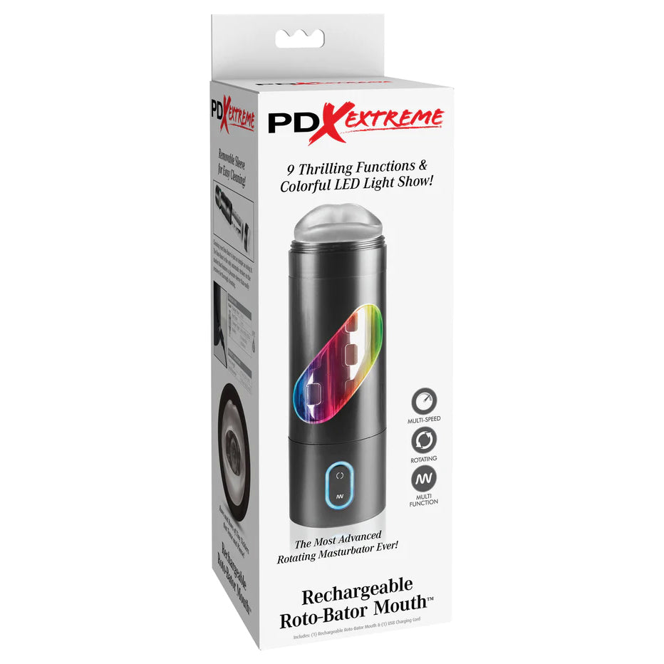 Pipedream Extreme Toyz Rechargeable Roto Bator Mouth