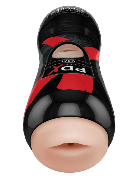 Pipedream PDX Elite Vibrating Oral Stroker Light