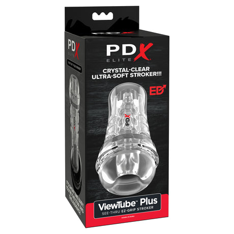 Pipedream PDX Elite ViewTube Plus EZ-Grip Stroker Clear