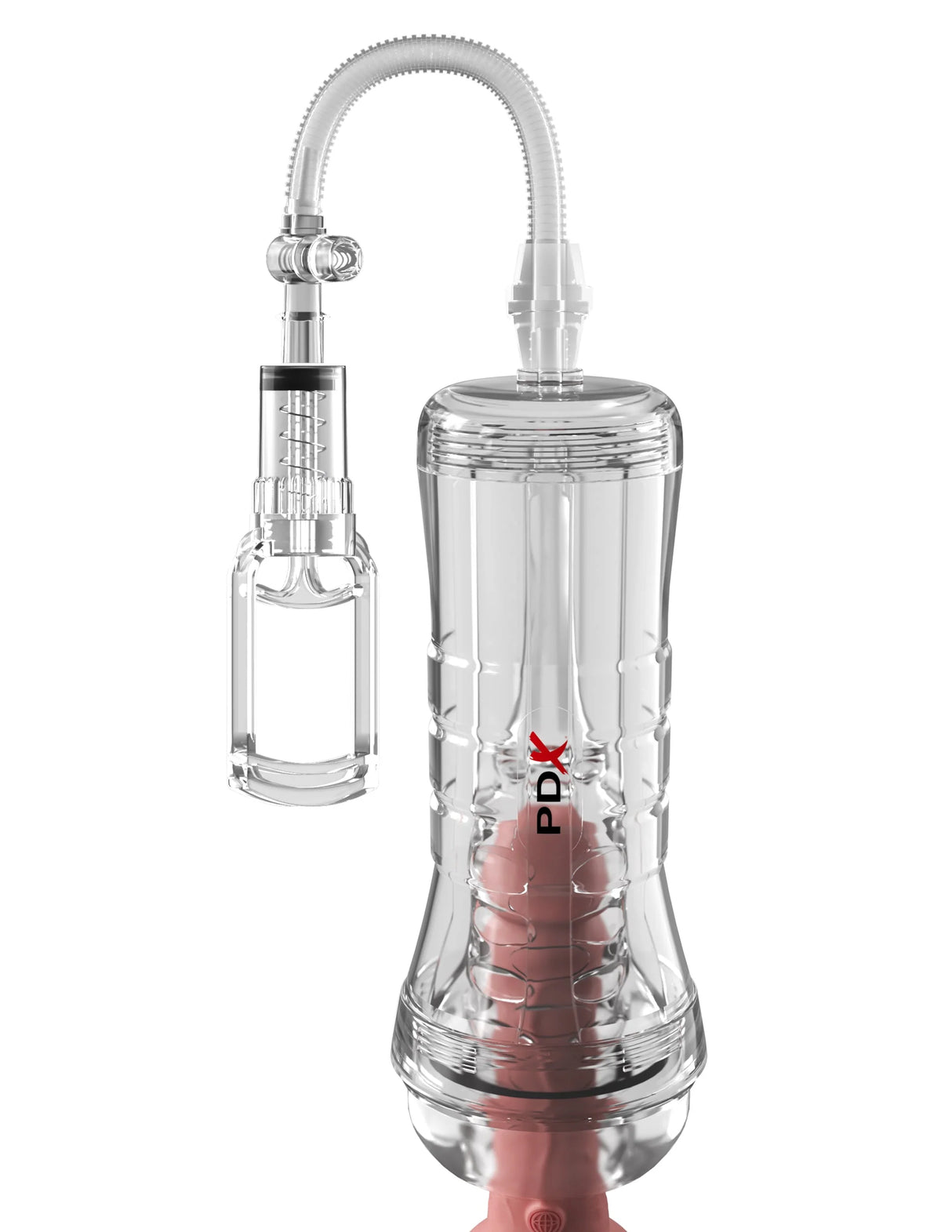 Pipedream PDX Elite ViewTube Vac XXL Pump EZ-Grip Stroker Clear