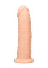 RealRock Dual Density Silicone Dildo without Balls 9 Inch Flesh