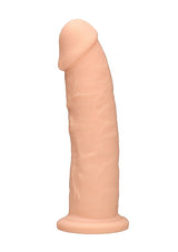 RealRock Dual Density Silicone Dildo without Balls 9 Inch Flesh