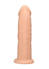 RealRock Dual Density Silicone Dildo without Balls 9 Inch Flesh