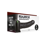 RealRock Vibrating Hollow Strap On 6 Inch Black