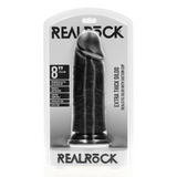 RealRock Extra Thick Dildo 8 Inch Black