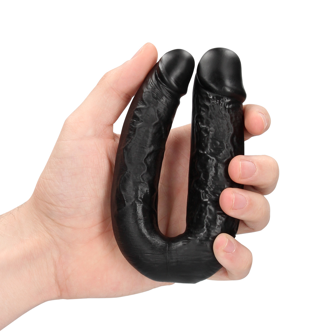 RealRock U Shape Dildo 5 Inch Black