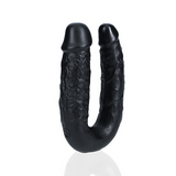 RealRock U Shape Dildo 5 Inch Black