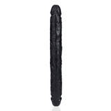 RealRock Straight Slim Double Ended Dildo 12 Inch Black