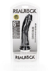 RealRock Curved Realistic Dildo 6 Inch Black